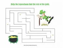 st patrick's day maze