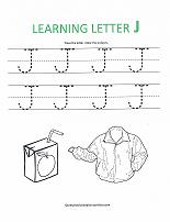 letter tracing worksheet