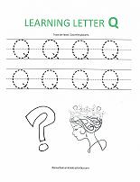 letter Q worksheet