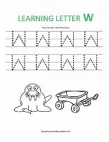 letter W worksheet