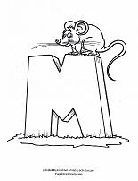 M coloring page
