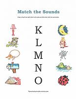 matching sounds worksheet