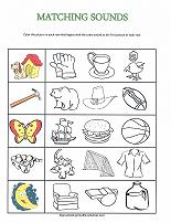 matching sounds worksheet