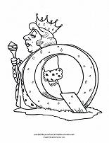 Q coloring page