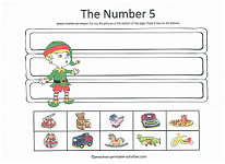 cut and paste 5 things christmas worksheet