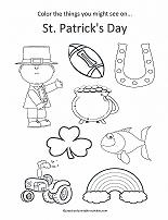 st. patrick's day coloring page