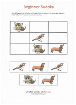 picture sudoku puzzles for kids