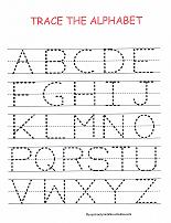 trace the alphabet worksheet