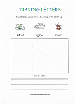 tracing i worksheet