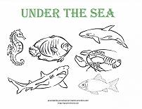 under the sea coloring pages preschool - photo #47