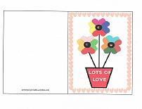 valentine card flowers