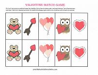 valentines day memory match game