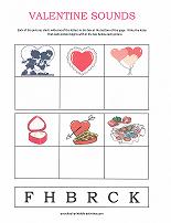 valentine sounds worksheet