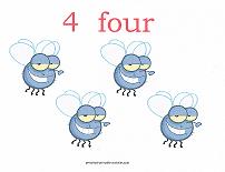 4 bugs counting card