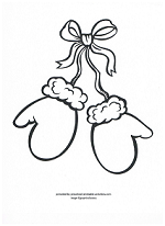 mitten coloring page
