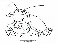 crab coloring page