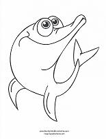 dolphin coloring page