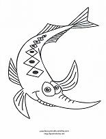 fish coloring page