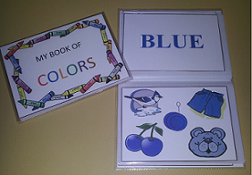 preschool colors flip book