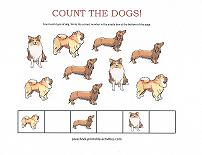 counting dogs worksheet