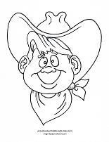 cowboy coloring page