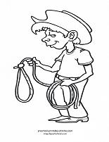 cowboy coloring page