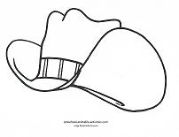 cowboy hat coloring page