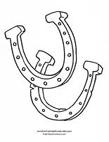 horseshoe coloring page