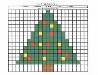 graph art christmas tree
