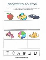beginning sounds worksheet