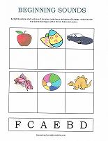 beginning sounds worksheet