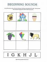 beginning sounds worksheet