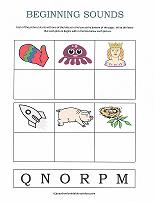 beginning sounds worksheet