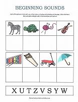 beginning sounds worksheet