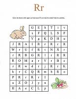 Letter R Maze