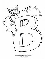 B coloring page