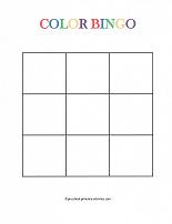 color bingo board