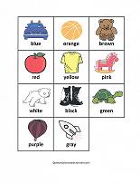 color bingo cards