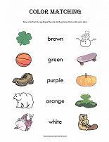 color matching worksheet