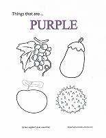 learning purple coloring page