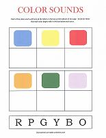 color sounds worksheet