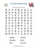 colors word find