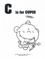 cupid coloring page