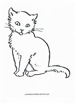 cat coloring page