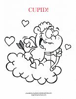 cupid coloring page