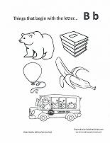 letter b coloring page