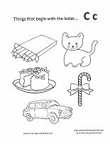 letter c coloring page