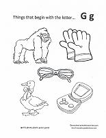 letter g coloring page