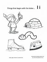 letter i coloring page