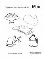 letter m coloring page